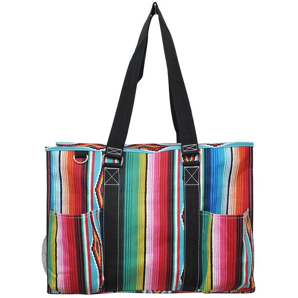 !SALE! Serape NGIL Zippered Caddy Large Organizer Tote Bag