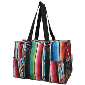 !SALE! Serape NGIL Zippered Caddy Large Organizer Tote Bag