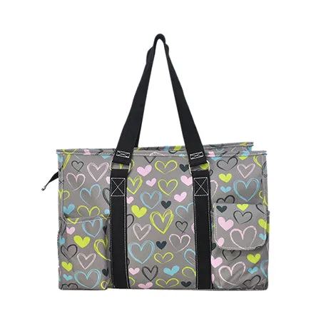 !SALE! Sweet Hearts NGIL Zippered Caddy Organizer Tote Bag