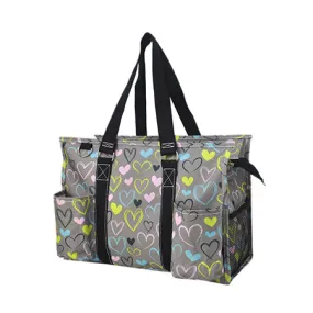 !SALE! Sweet Hearts NGIL Zippered Caddy Organizer Tote Bag