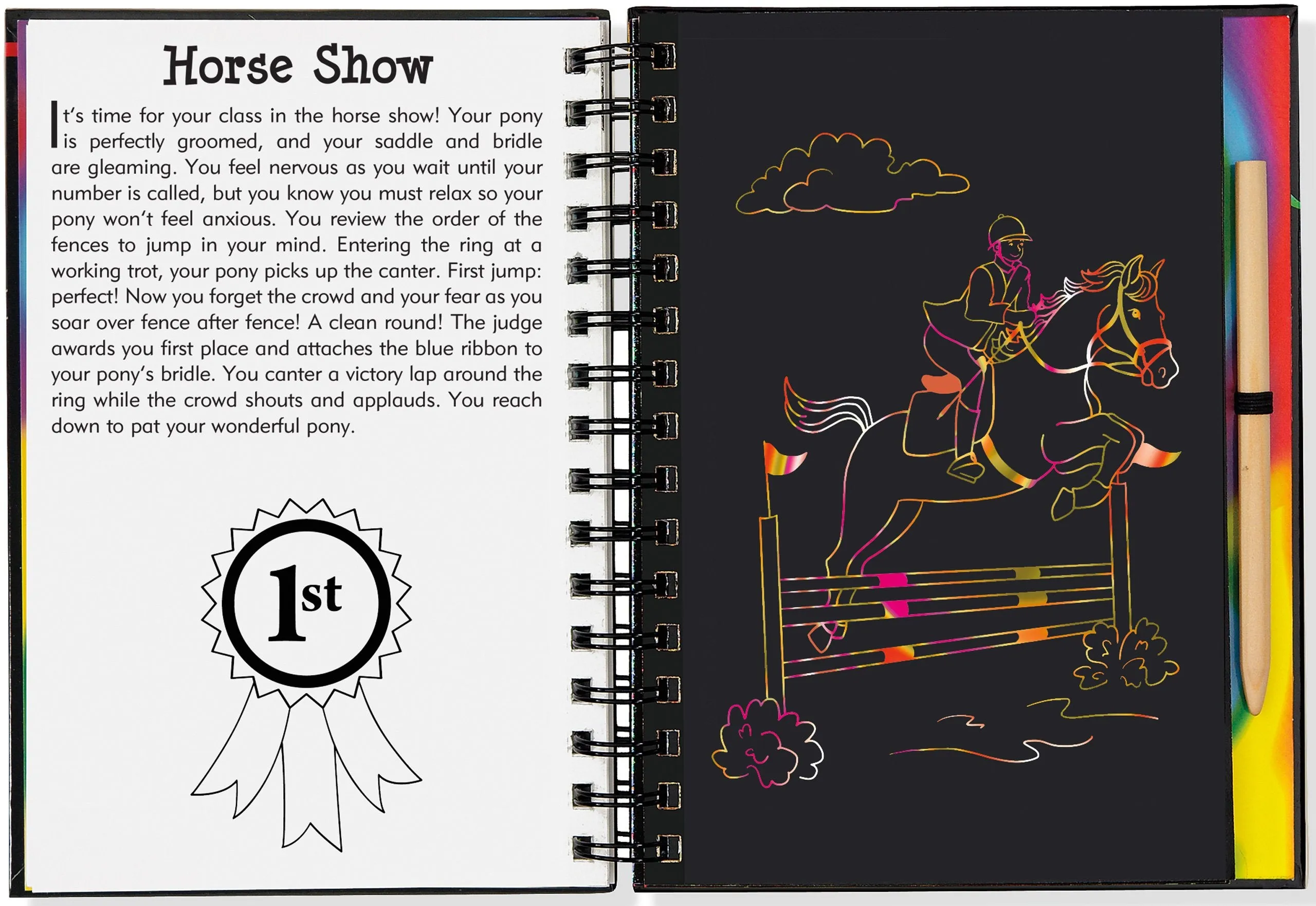 Scratch & Sketch Horses