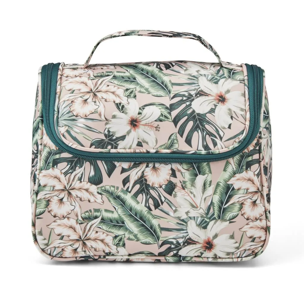 Scunci Floral Front Zip Cosmetic Bag