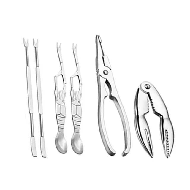 Seafood Tool Sets Crab Crackers Pick Spoons Set Lobster Clip Pick Set