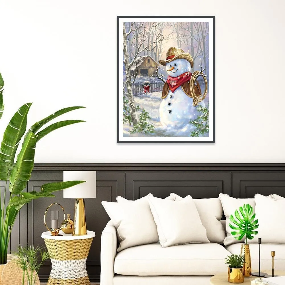 Snowman- DIY Full Drill Diamond Painting