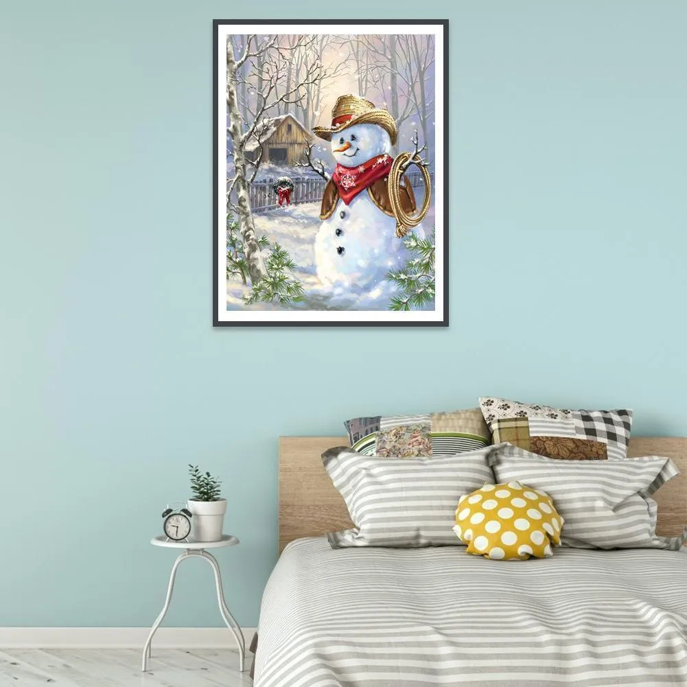 Snowman- DIY Full Drill Diamond Painting