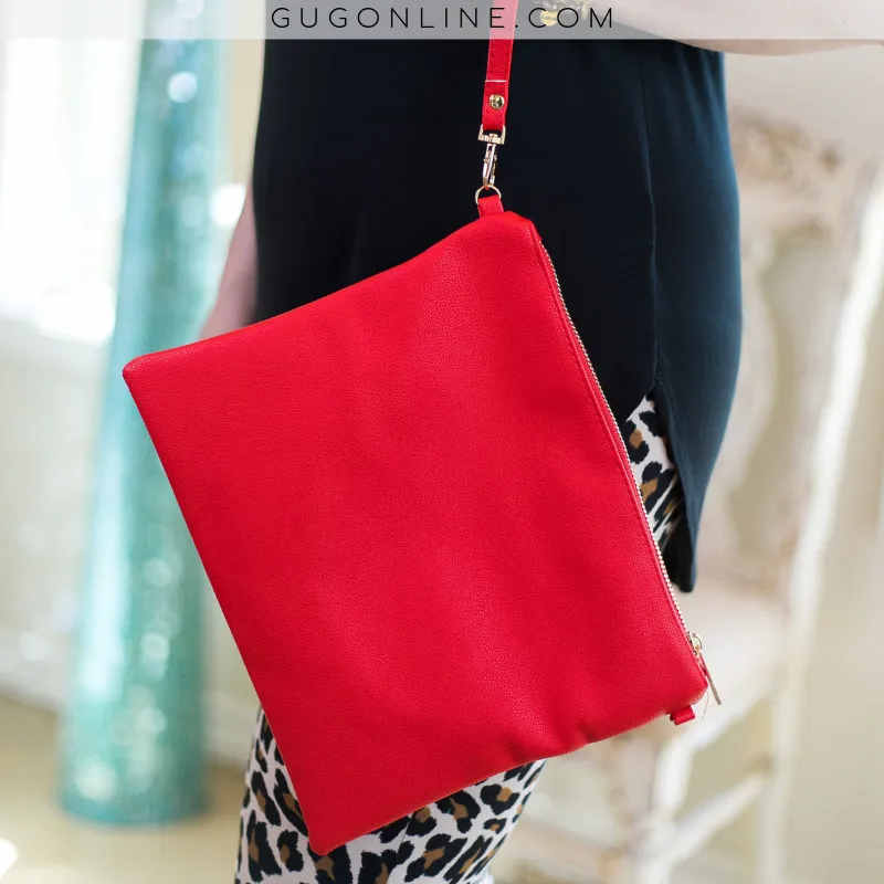 Something New Wristlet or Crossbody Purse in Red