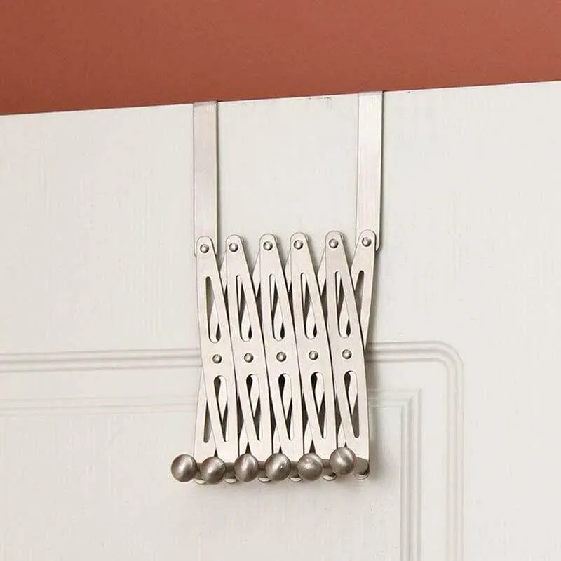 Stainless Steel 6-Hook Flexible Back Door Hanger