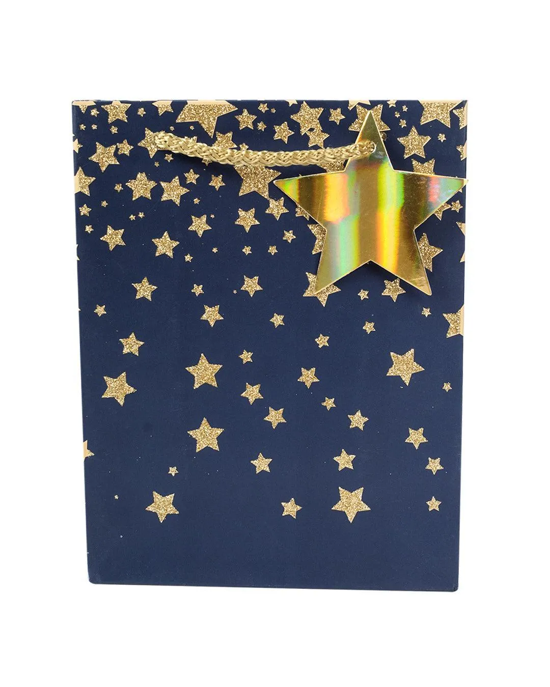 Starry Gift Bag, Large, Navy Blue, Paper, Set of 3