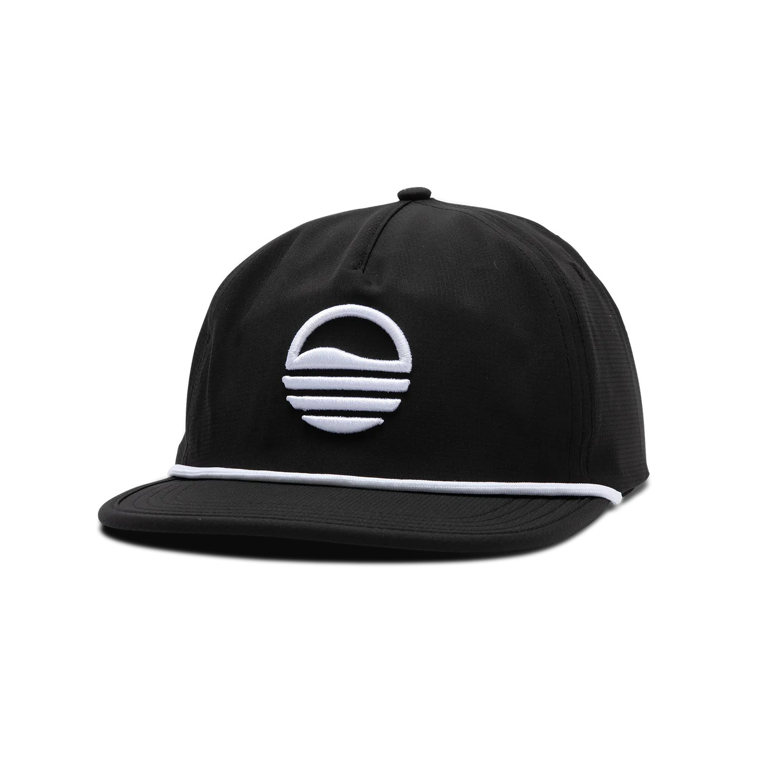 Sundaze Crushable Rope Hat | Black - White