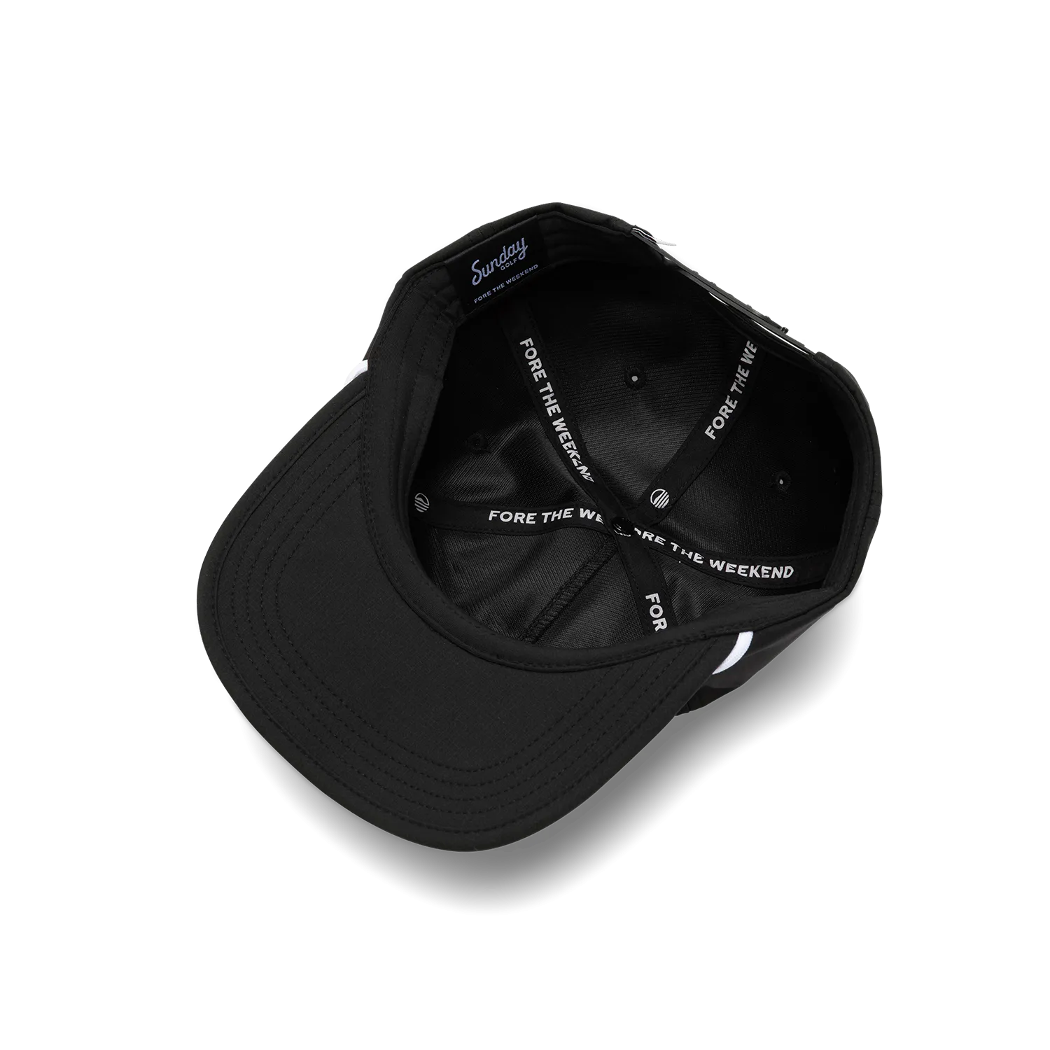 Sundaze Crushable Rope Hat | Black - White