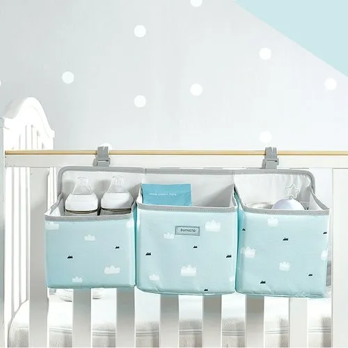 Sunveno Baby Storage Organizer Crib Hanging Storage Bag Caddy