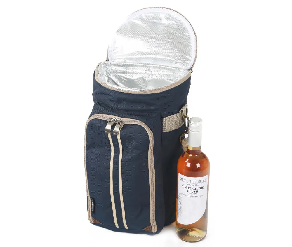 Super Deluxe Admiral Blue Wine Cooler Bag for Two People