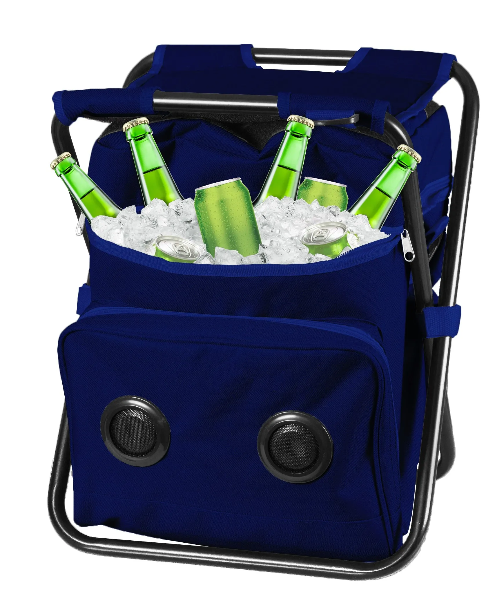 Tailgate Cooler Chair Backpack with Bluetooth Speaker