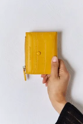 Texture PU Leather Mini Wallet