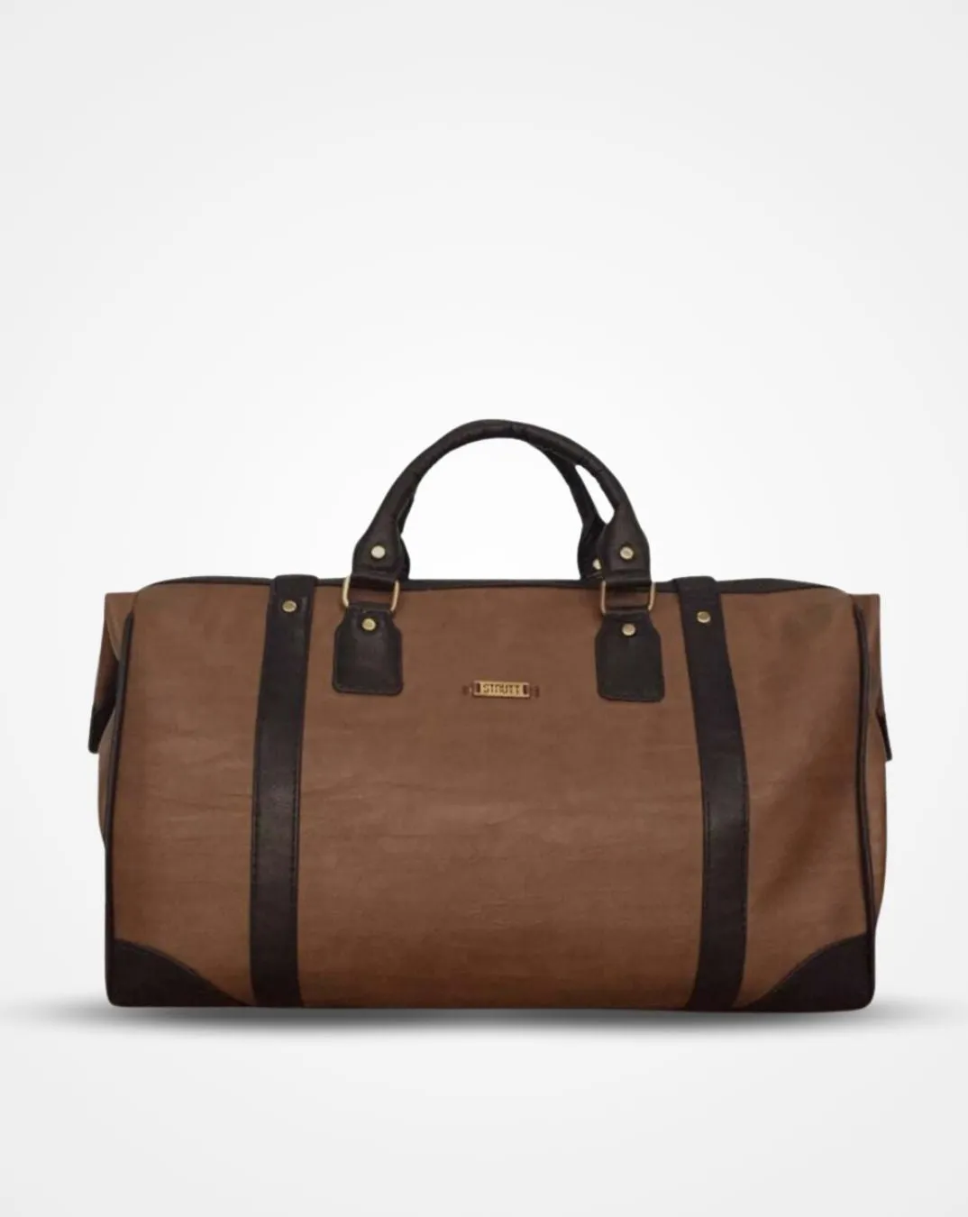 The Black Buckled Brown Duffel / Luggage Bag