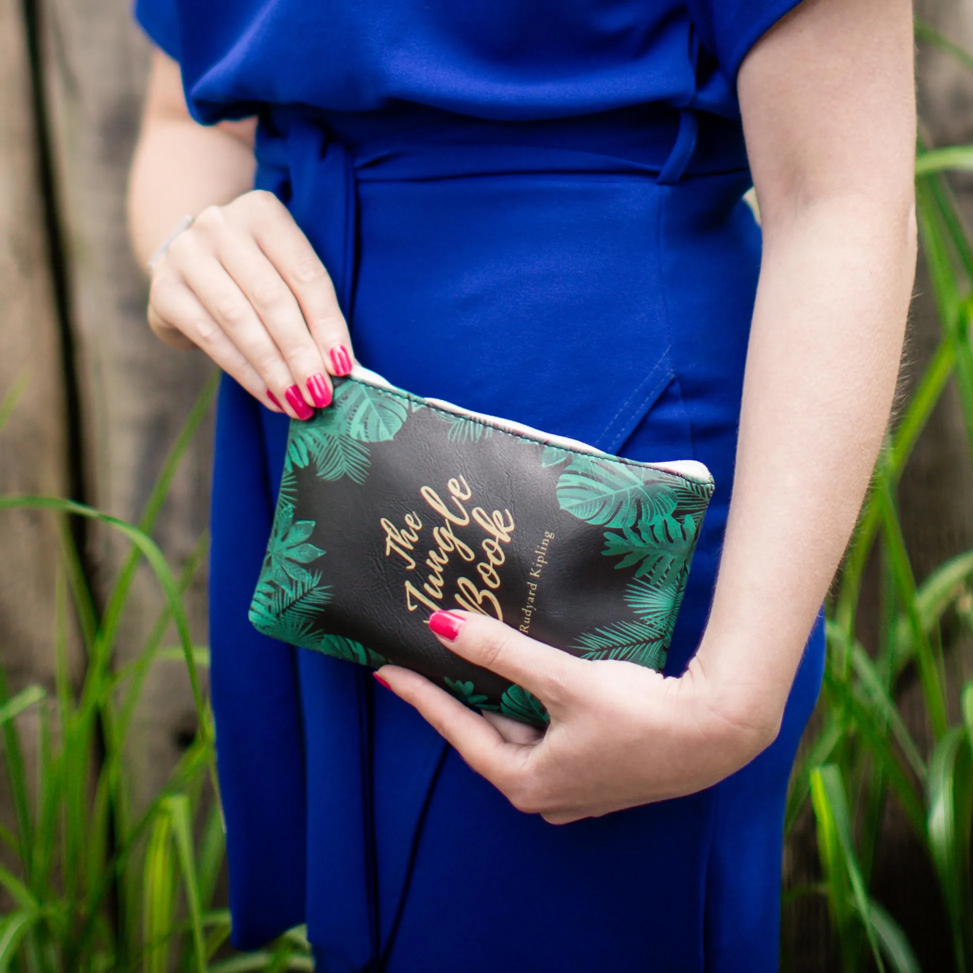 The Jungle Book Black Book Pouch Purse Clutch