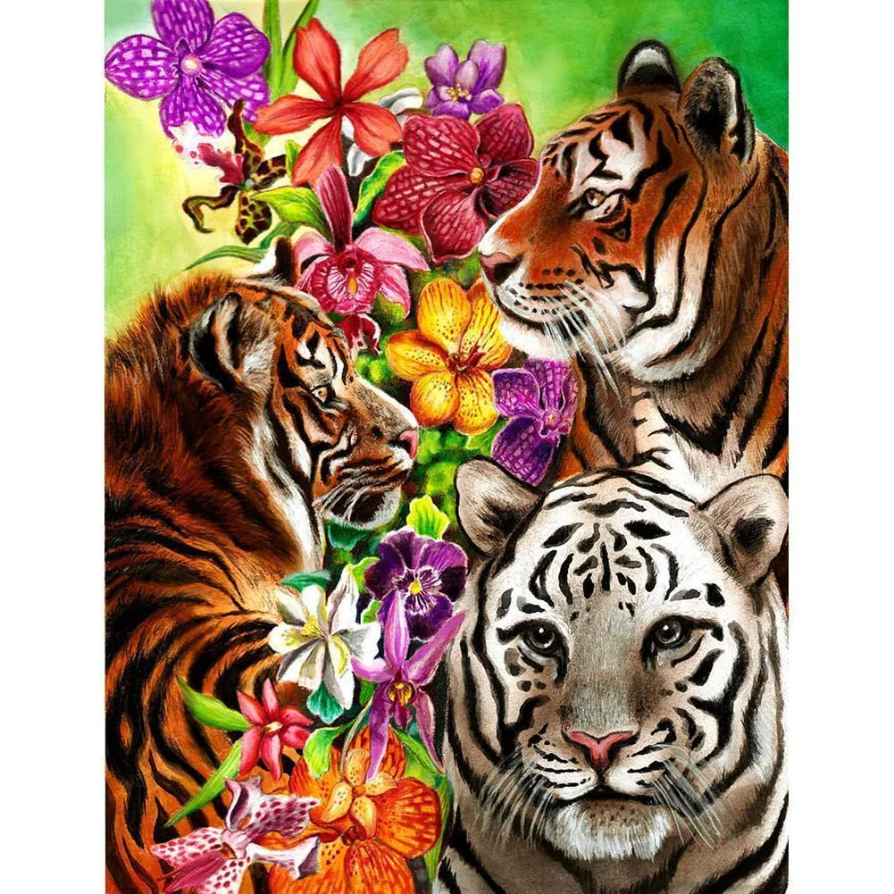 Tiger DIY Full Drill Diamond Painting