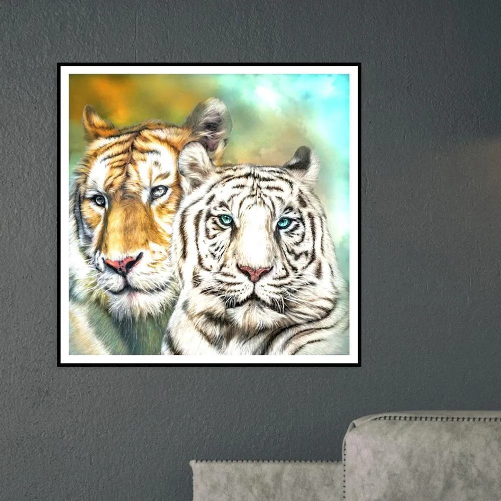 Tigers  DIY Full Square Drill Diamond Painting