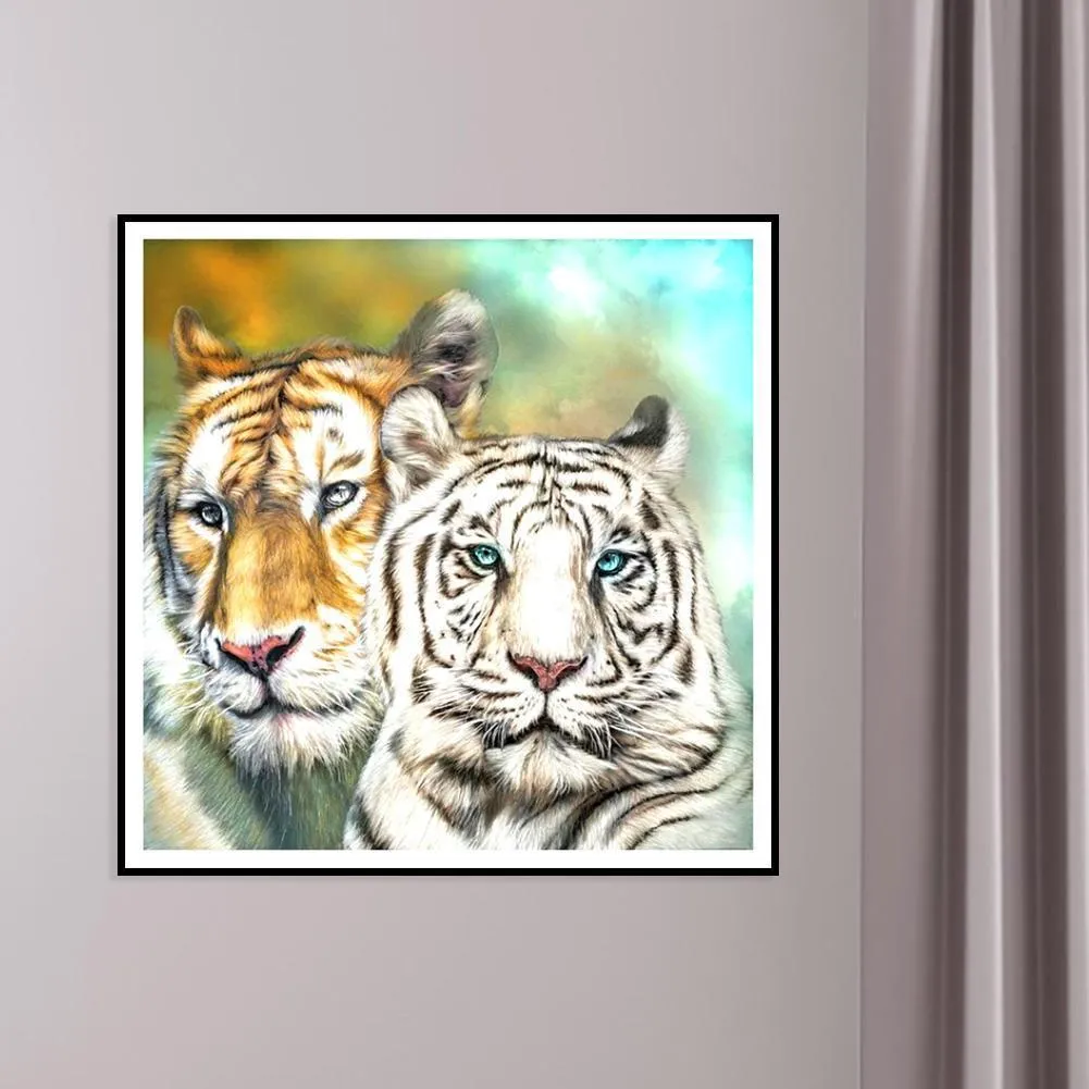 Tigers  DIY Full Square Drill Diamond Painting