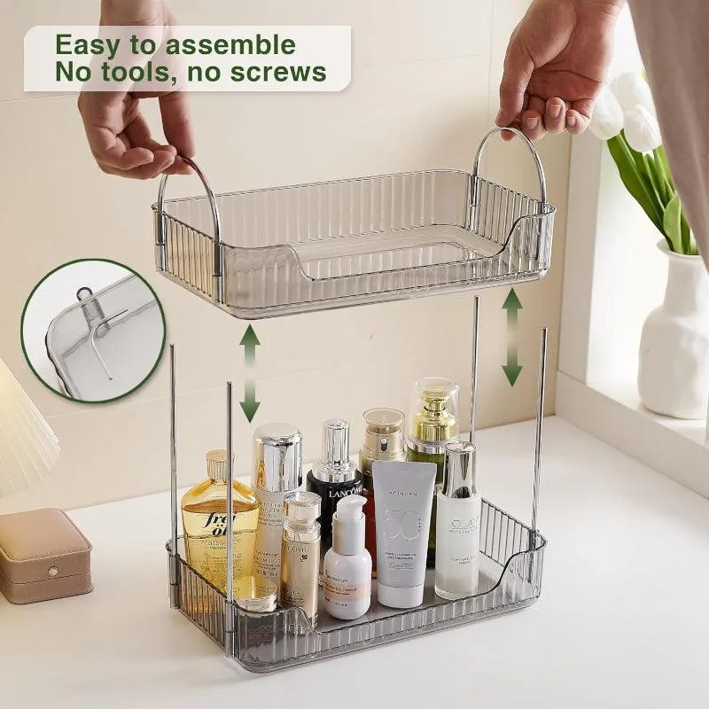 Timothy 2-Tier Multipurpose Organizer - Silver