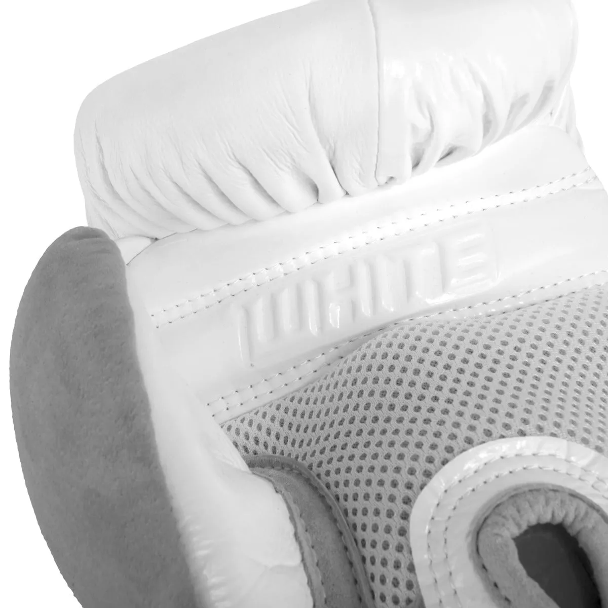 TITLE White Boxing Heavy Bag Gloves