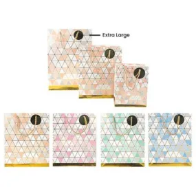 Triangle Checker XL Gift Bag - 30cm x 42cm x 12cm