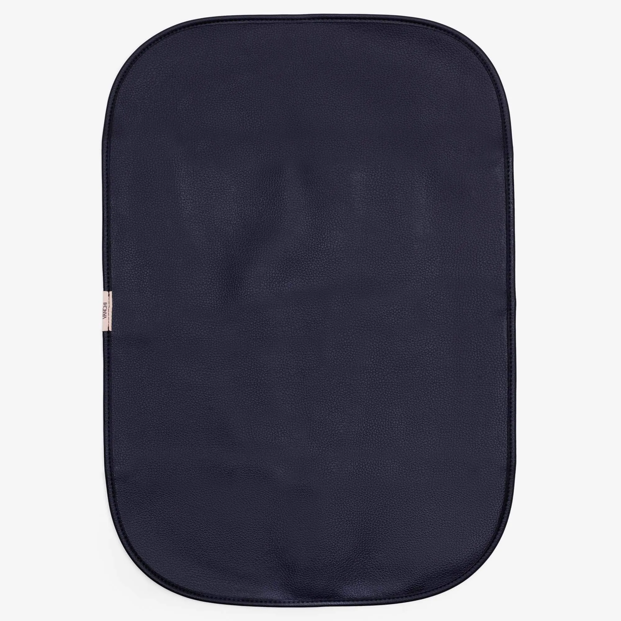 Vegan Leather Change Mat/ Activity Mat - Black