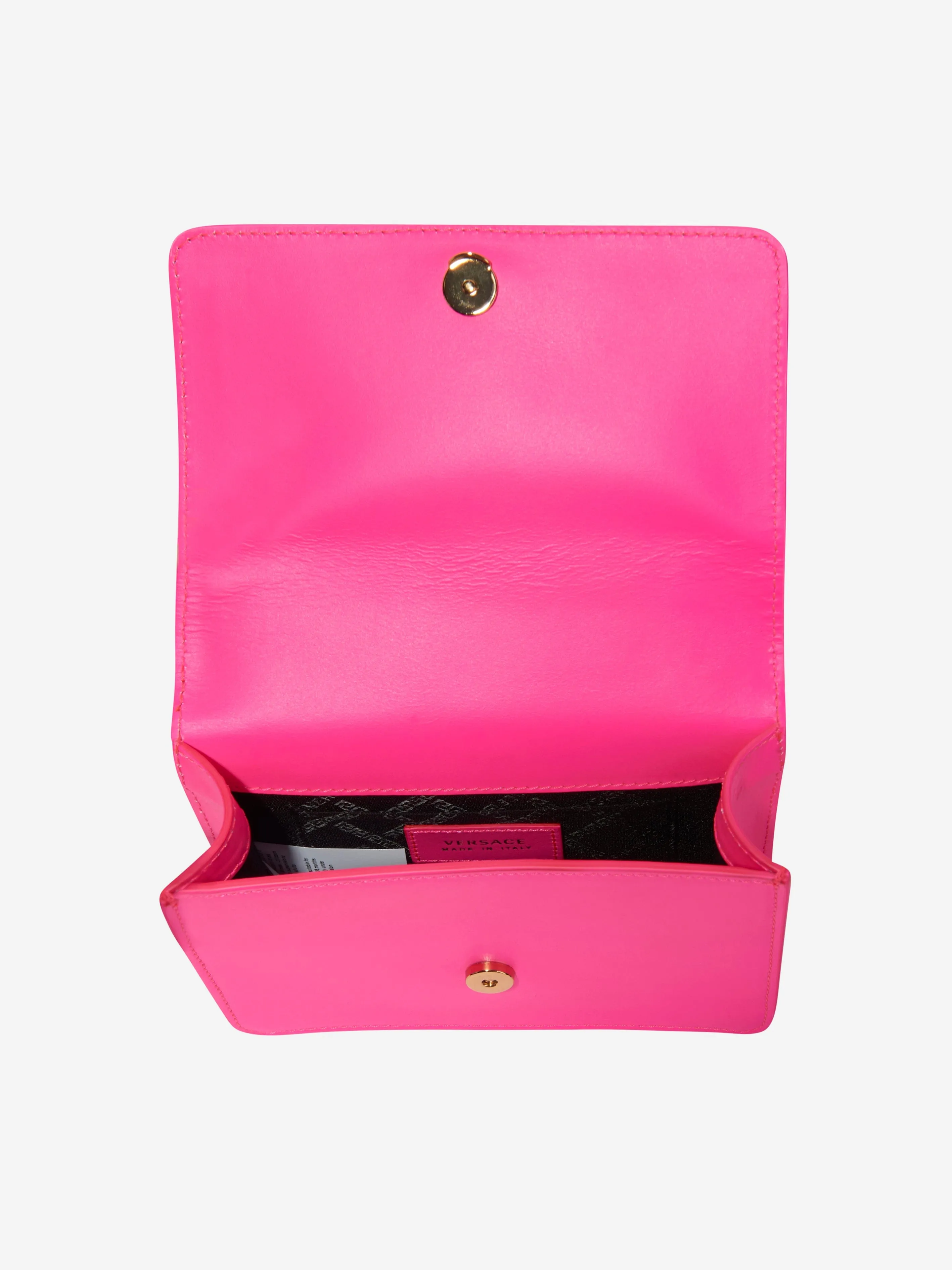 Versace Girls Leather Shoulder Bag in Pink