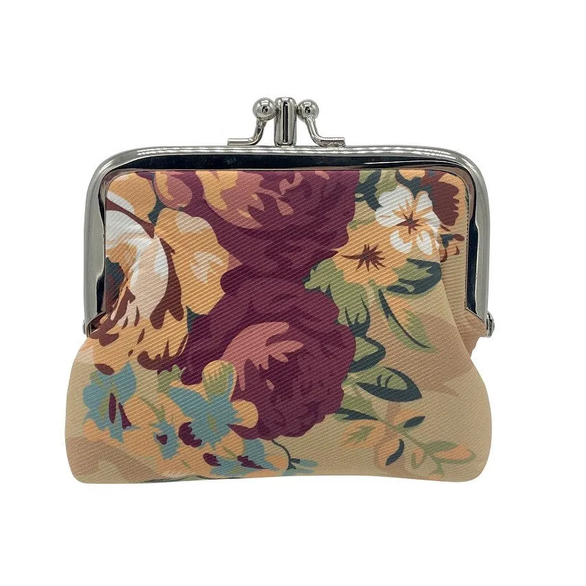 Vintage Bloom Clip Purse