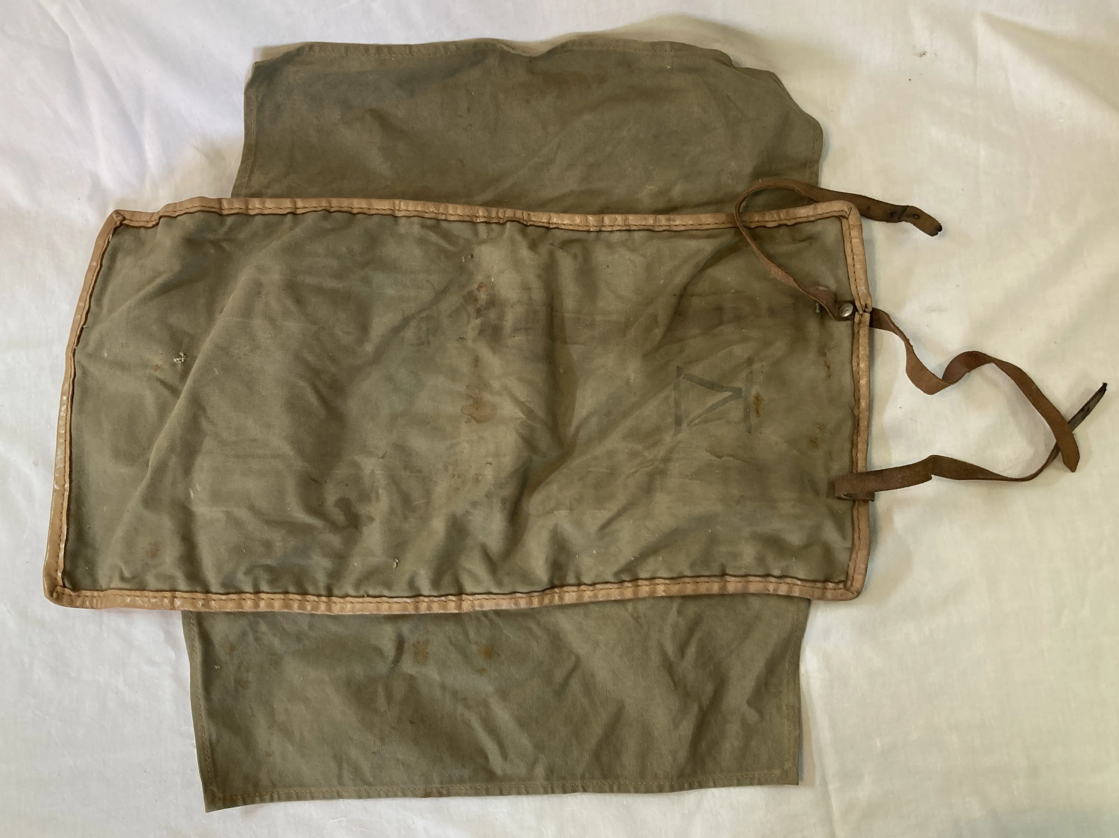 Vintage Danish Military Canvas Tool Roll