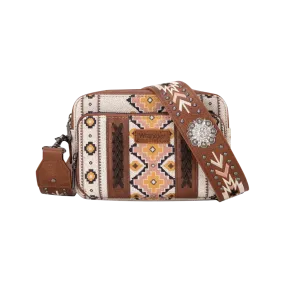 Wrangler Women's Aztec Printed Coffee Crossbody