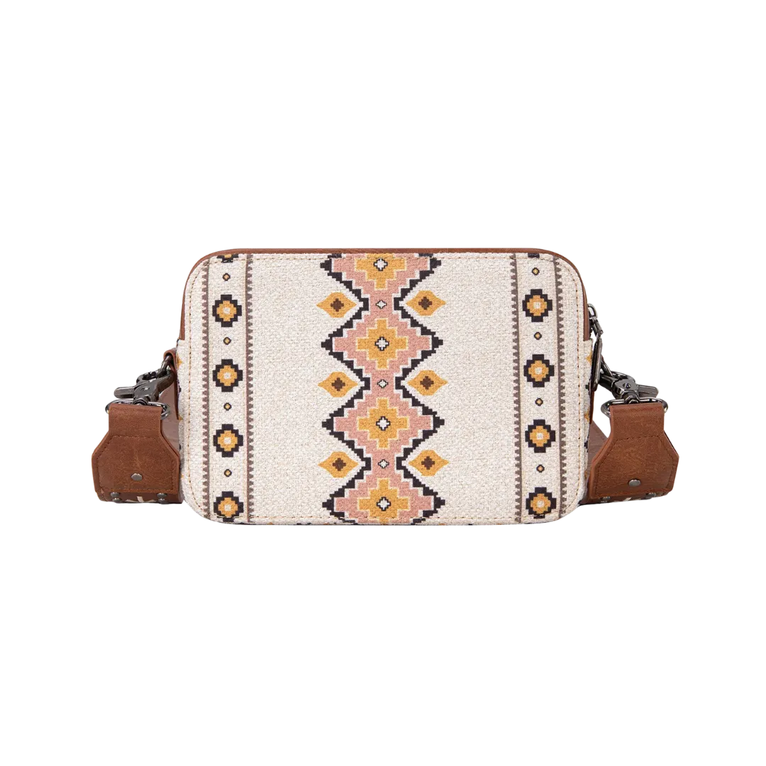 Wrangler Women's Aztec Printed Coffee Crossbody